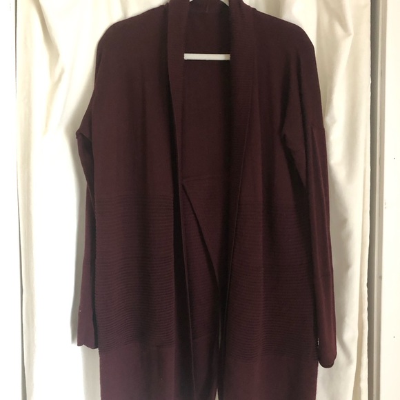 lululemon athletica Sweaters - Lululemon Athletica Deep Burgundy Cardigan